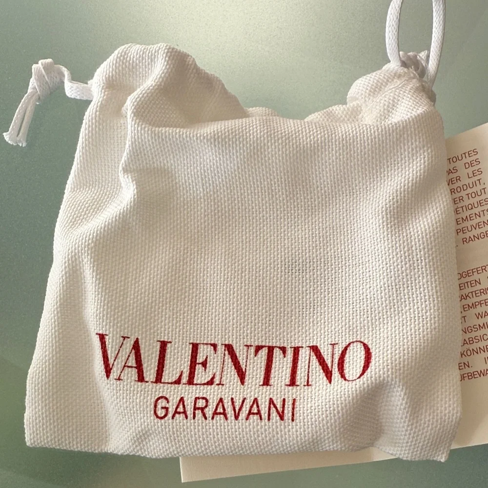 NIB VALENTINO Garavani Rockstud Leather Double wrap BRACELET w/gold Studs ITALY - Picture 3 of 14